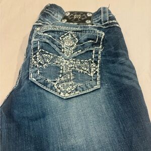 Miss Me Embellished Blue Jeans